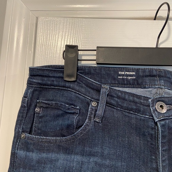 AG Adriano Goldschmied The Prima Jeans Size 30R Mid Rise Cigarette Straight Leg - Picture 5 of 12
